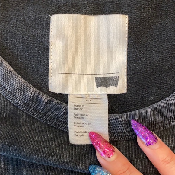 Geometric Acid-Washed Sweatshirt - Picture 3 of 4